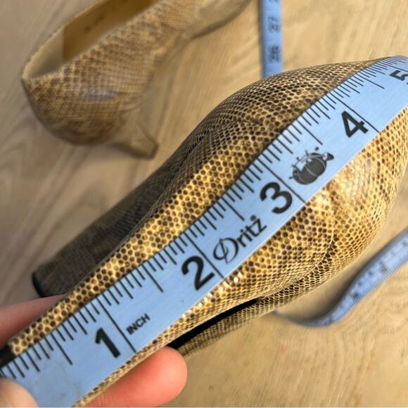 Vintage Stuart Weitzman Snakeskin Leather Pump Heels Women’s 10 (modern 9.5) - Picture 4 of 13